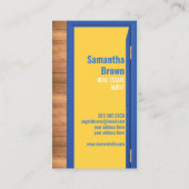 実在Estate Agent Door Logo 名刺 (裏面)