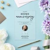 実在Estate Agent Happy Home Anniversary Thank You アクリル招待状 (インサイチュ (ウェディング))
