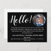 実在Estate Agent HELLO春チェックリストの発表 案内ポストカード (正面/裏面)