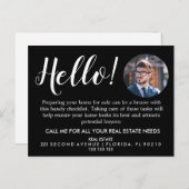 実在Estate Agent HELLO春チェックリストの発表 案内ポストカード (正面/裏面)