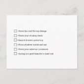 実在Estate Agent HELLO春チェックリストの発表 案内ポストカード (裏面)