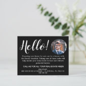 実在Estate Agent HELLO春チェックリストの発表 案内ポストカード (スタンド正面)