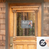 実在Estate Agent HELLO CARDショップの看板 ウィンドウサイン (ホームデコレーション)