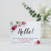 実在Estate Agent HELLO CARD 案内ポストカード (スタンド正面)