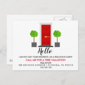 実在Estate Agent HELLO CARD 案内ポストカード (正面/裏面)