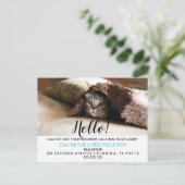 実在Estate Agent HELLO CARD 案内ポストカード (スタンド正面)