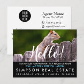 実在Estate Agent HELLO CARD 案内ポストカード (正面/裏面)