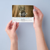 実在Estate Agent HELLO CARD cute cat チラシ (手)
