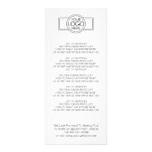 実在Estate Agent Intro Flyerロゴと写真 ラックカード (裏面)