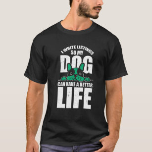 実在Estate Agent Listing Writer and Dog Lover - R Tシャツ