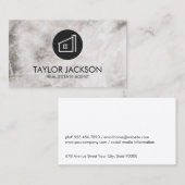 実在Estate Agent Marble Texture 予約カード (正面/裏面)