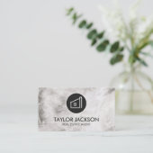 実在Estate Agent Marble Texture 予約カード (スタンド正面)