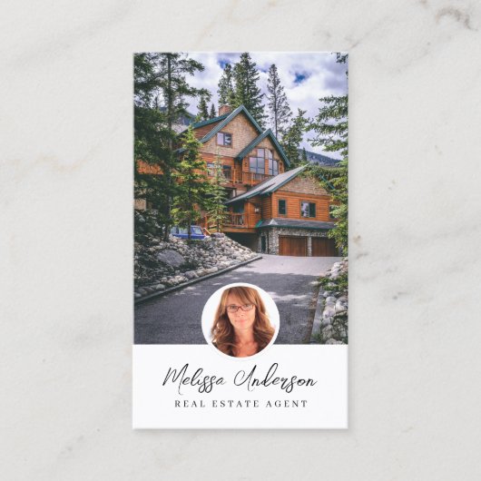 実在Estate Agent Photo Collage 名刺 (正面)