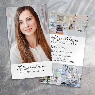 実在Estate Agent Photo Collage 名刺