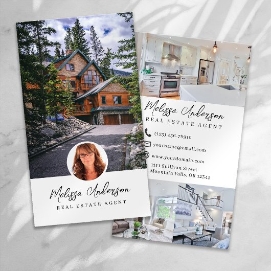 実在Estate Agent Photo Collage 名刺