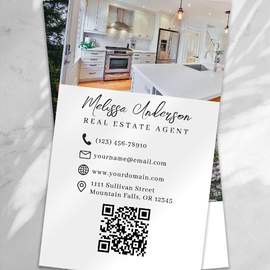 実在Estate Agent Photo Collage 名刺