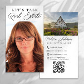 実在Estate Agent Photo QRコード 名刺