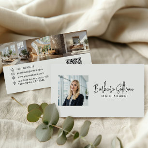 実在Estate Agent Property Photo Collage QR CODE 名刺