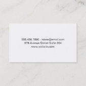 実在Estate Agent / Silver Foil Architectロゴ 名刺 (裏面)