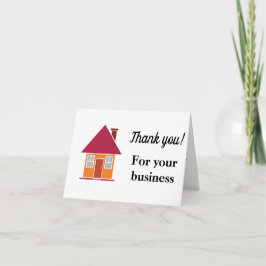 実在Estate Agent Thanks サンキューカード