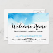 実在Estate Agent Welcome Home 案内ポストカード (正面/裏面)