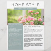 実在Estate April Newsletterプロモーション農業 チラシ (正面)