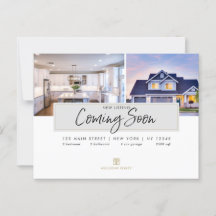 実在Estate Brokerモダンはがき来- s SOON