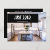 実在Estate Brokerモダンはがき – JUST SOLD ポストカード (正面/裏面)