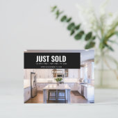 実在Estate Brokerモダンはがき – JUST SOLD ポストカード (スタンド正面)