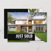 実在Estate Brokerモダンはがき – JUST SOLD ポストカード (正面/裏面)