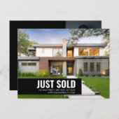 実在Estate Brokerモダンはがき – JUST SOLD ポストカード (正面/裏面)