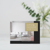 実在Estate Brokerモダンはがき – OPEN HOUSE ポストカード (スタンド正面)