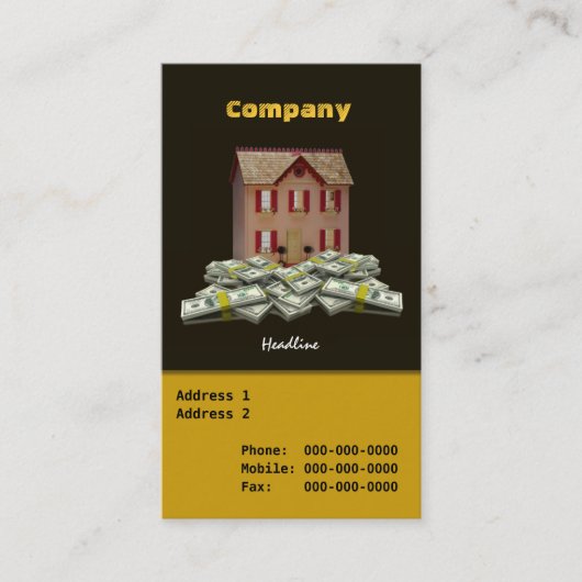 実在Estate Broker名刺 名刺 (正面)
