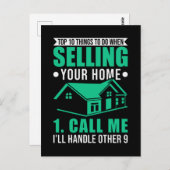 実在Estate Broker Property おもしろい 実在 Setate Agent ポストカード (正面/裏面)