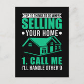 実在Estate Broker Property おもしろい 実在 Setate Agent ポストカード (正面)