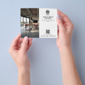 実在Estate Business Logo写真QRコード チラシ (手)