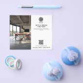 実在Estate Business Logo写真QRコード チラシ (シングル)