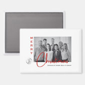 実在Estate Chrimas | ロゴ付きフォトマグネット マグネット (正面/裏面)