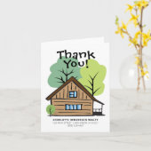 実在Estate Client Hand Drawn Thank You カード (黄色い花)