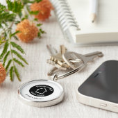 実在Estate Companyロゴの追加カスタム不動産仲介業者 キーホルダー (側面)