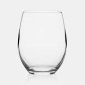 実在Estate Company Logoカスタマイズ可能不動産仲介業者 ステムなしワイングラス (左)