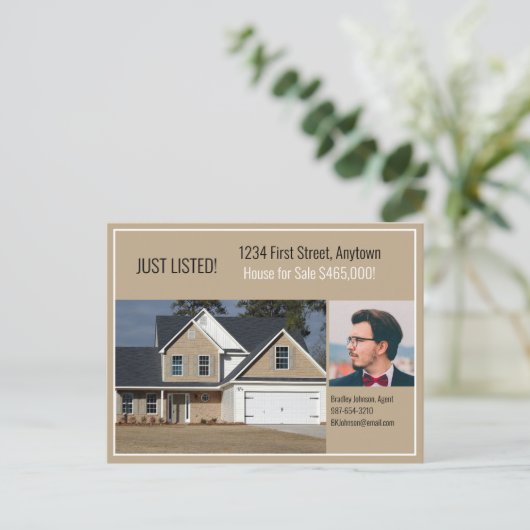 実在Estate Direct Mail Tan ポストカード (スタンド正面)