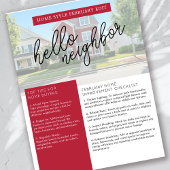 実在Estate February Newsletterプロモーション チラシ