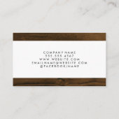 実在Estate Homeアイコン |木製トリム 名刺 (裏面)
