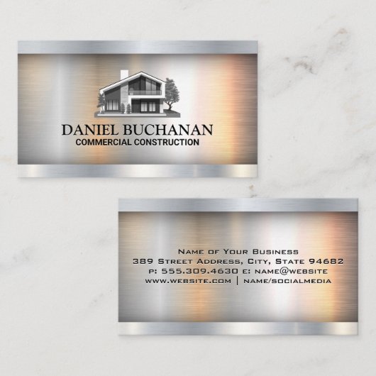 実在Estate Homeロゴ 名刺 (正面/裏面)