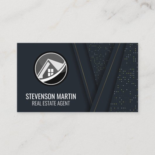 実在Estate Homeロゴ 名刺 (正面)