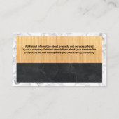 実在Estate Homeロゴ |木製大理石 名刺 (裏面)