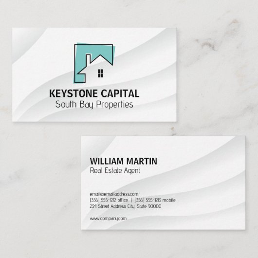 実在Estate Home Line Artロゴ 名刺 (正面/裏面)