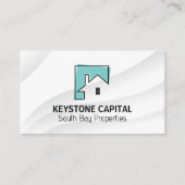 実在Estate Home Line Artロゴ 名刺 (正面)