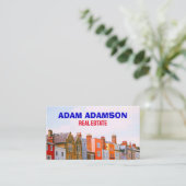 実在Estate & House Broker （QRコード）最高の不動産仲介業者 名刺 (スタンド正面)